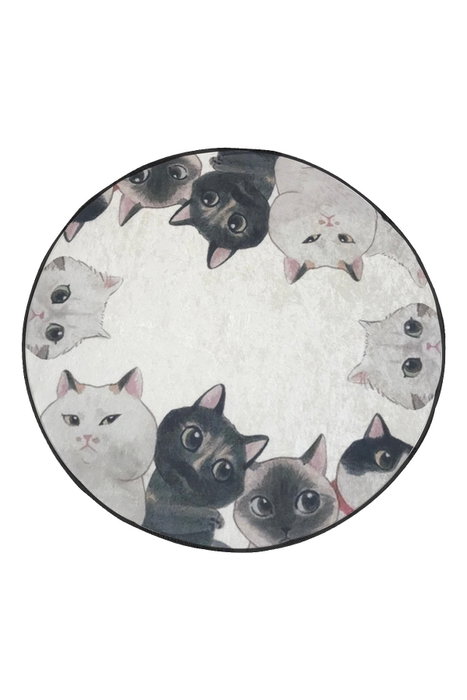 Mijölnir Angry Cats Djt Cap Alfombrilla de baño Multicolor 100 cm